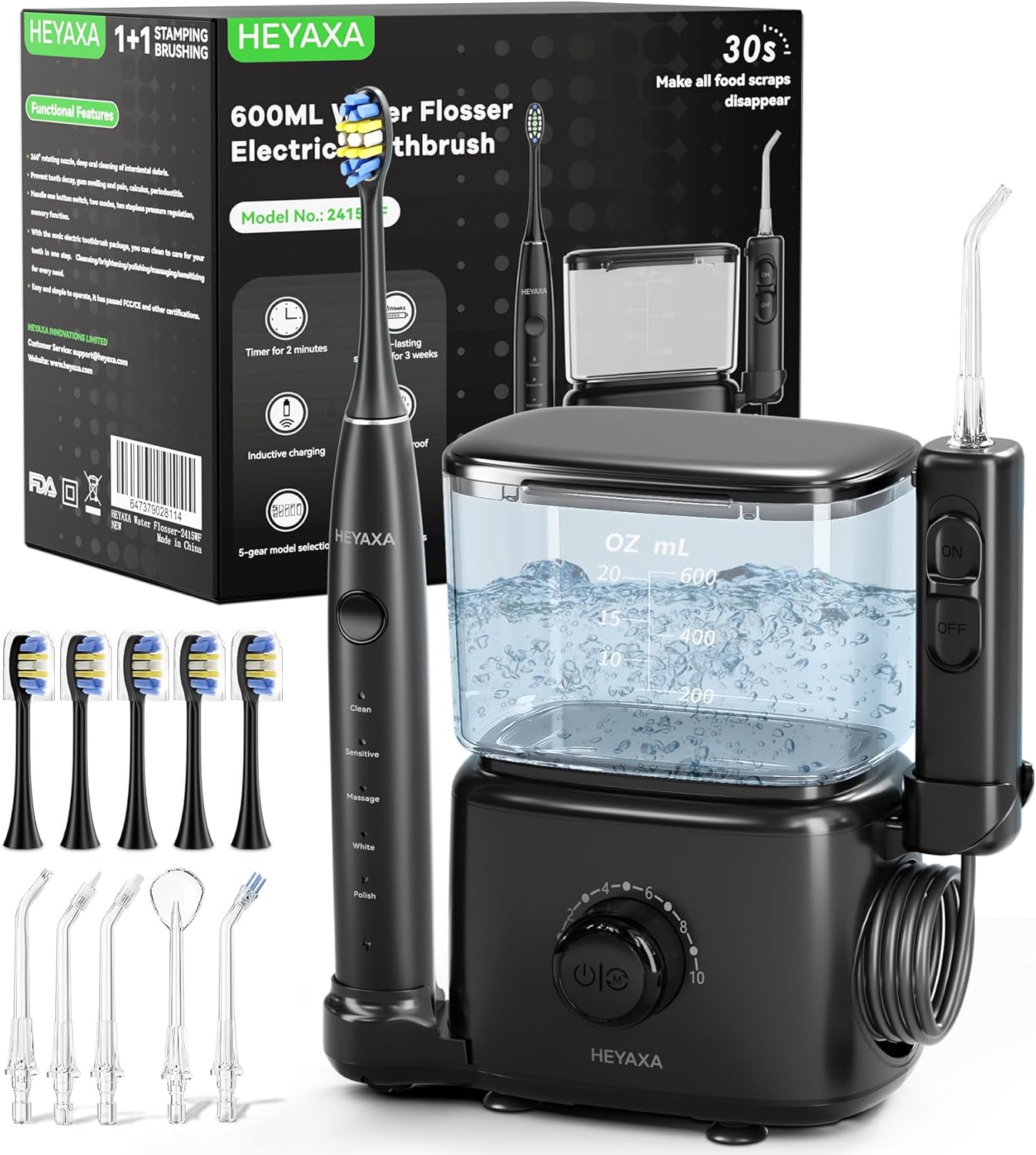 Overall package clarity, what is included, and the countertop-friendly design.