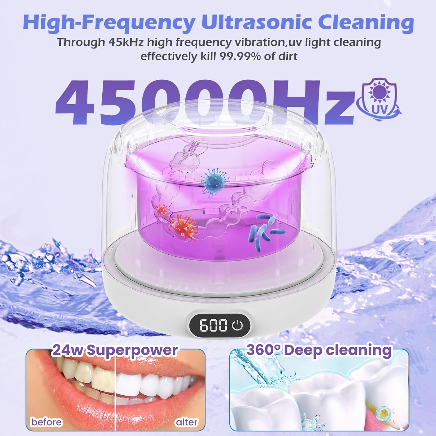 Highlights usability features such as the digital timer and mode selection.