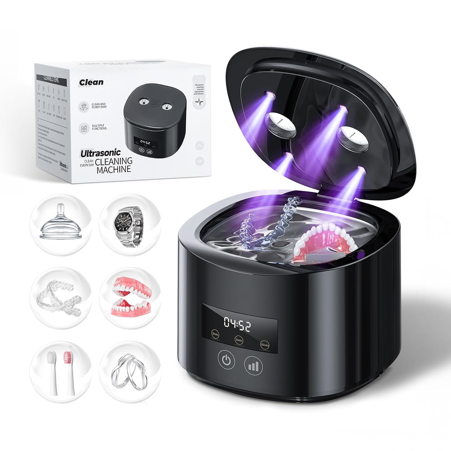 Overall form factor, portability, and the fact that this is a countertop cordless cleaning machine rather than a bulky appliance.