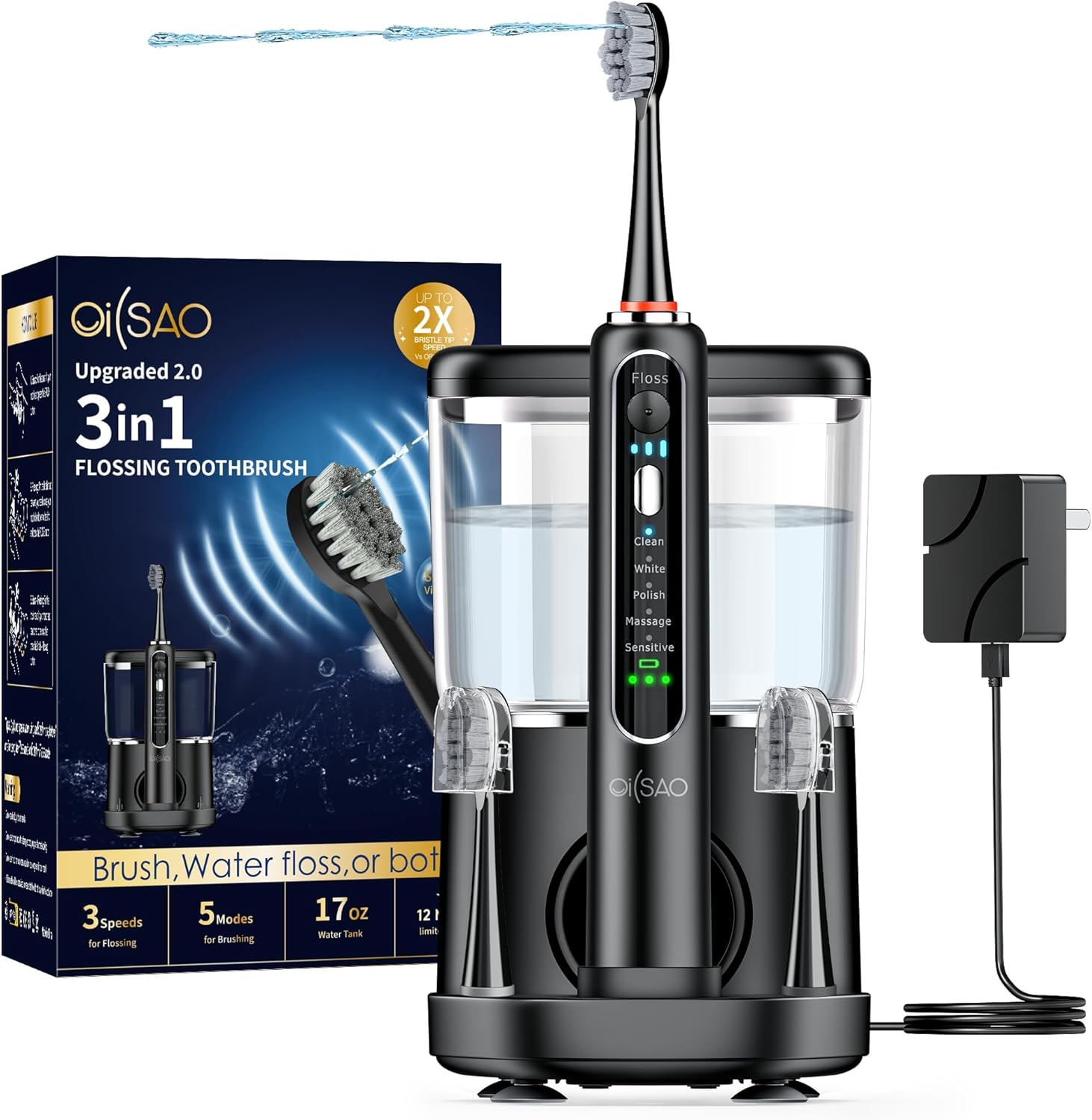Highlights the all-in-one design and gives readers a first look at the product form factor and included base system.
