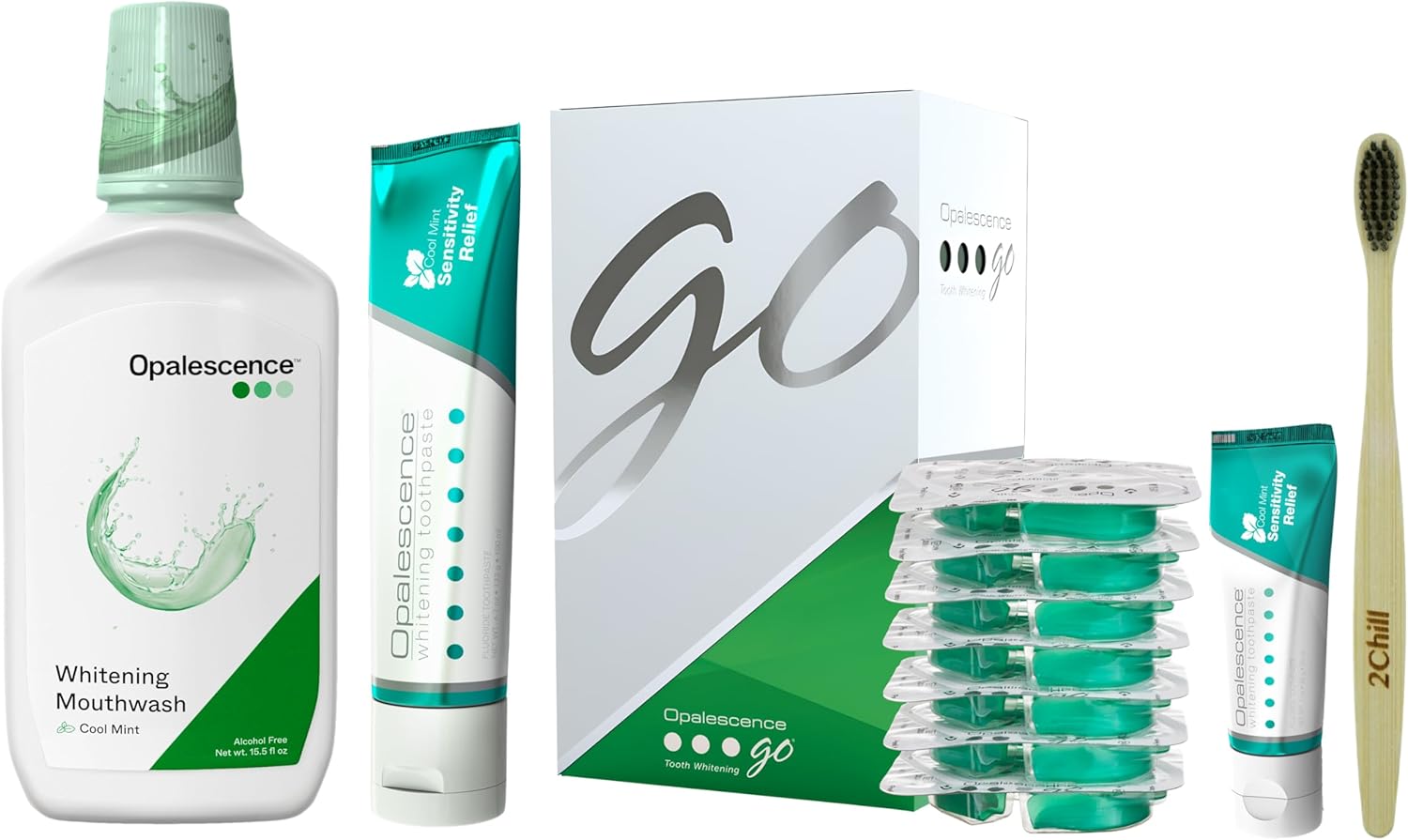 Highlights the full bundle value and the fact that this is more than just whitening trays.