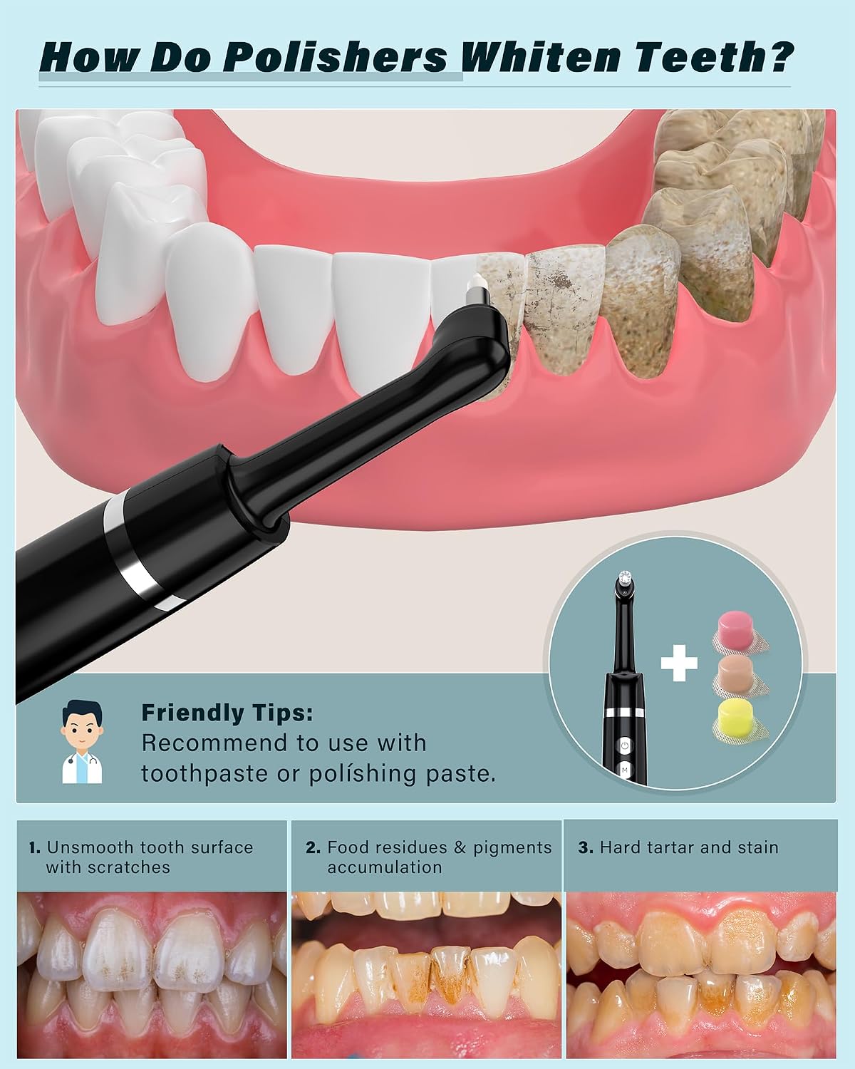 Helps explain build quality, attachment design, and how the tool is handled during use.