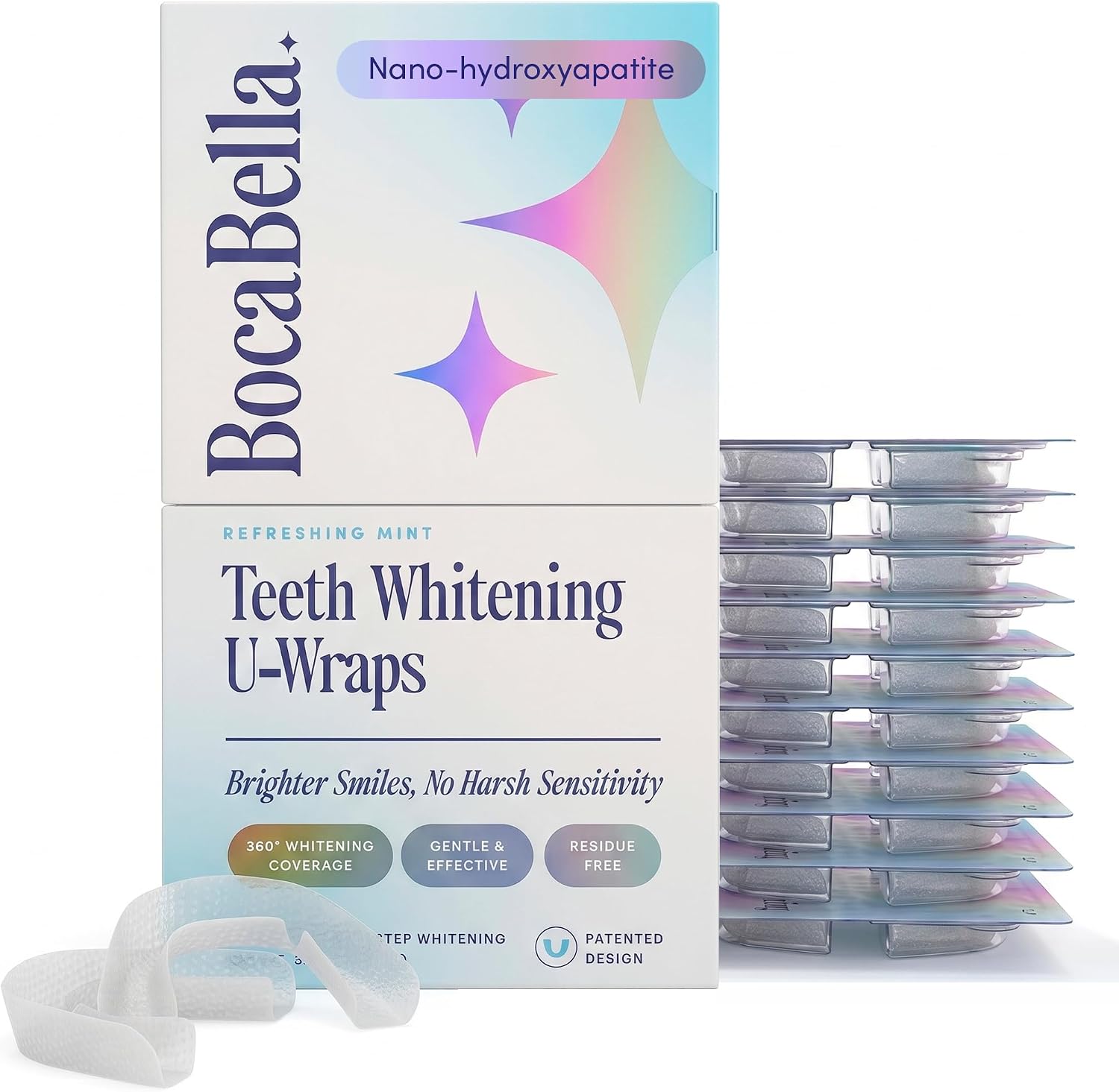 Brand presentation, package contents, and the overall premium positioning of the whitening kit.