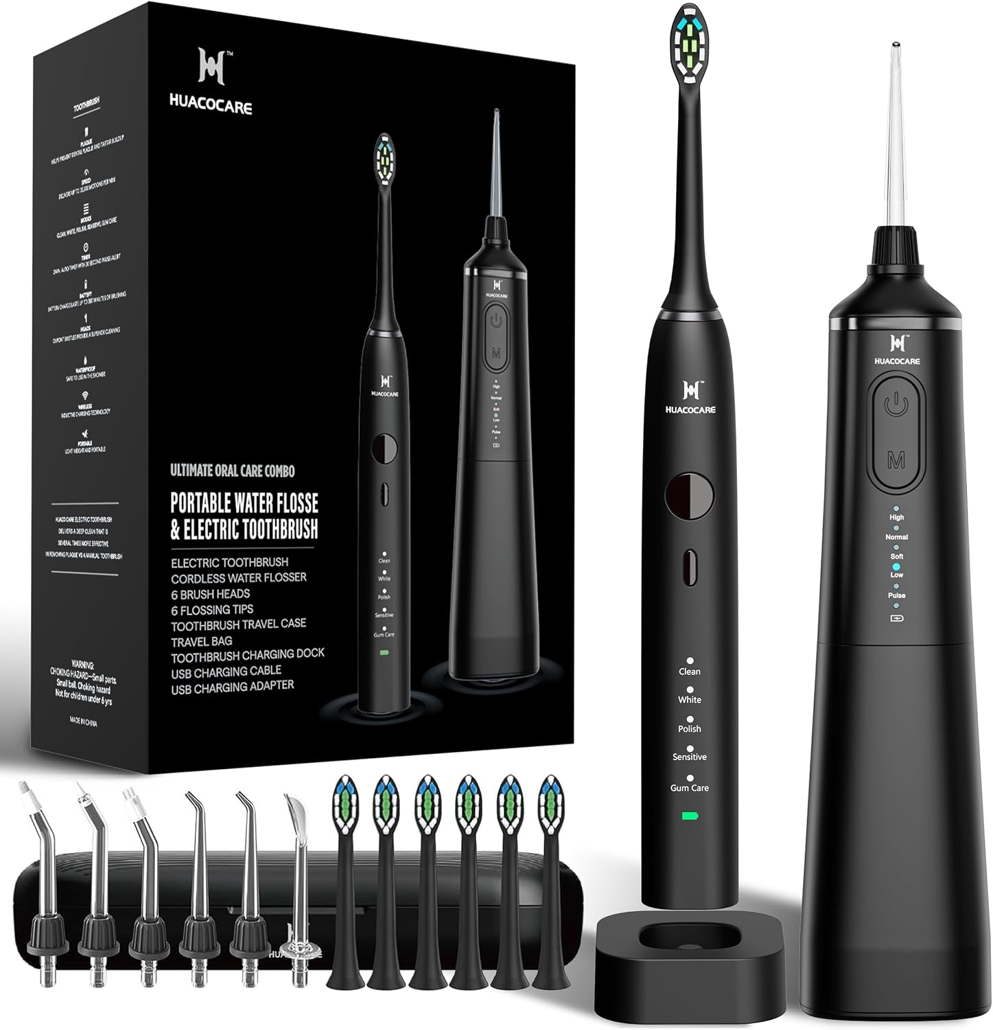 Overall bundle presentation, premium design, and the fact that this is a complete oral care system rather than a single device.