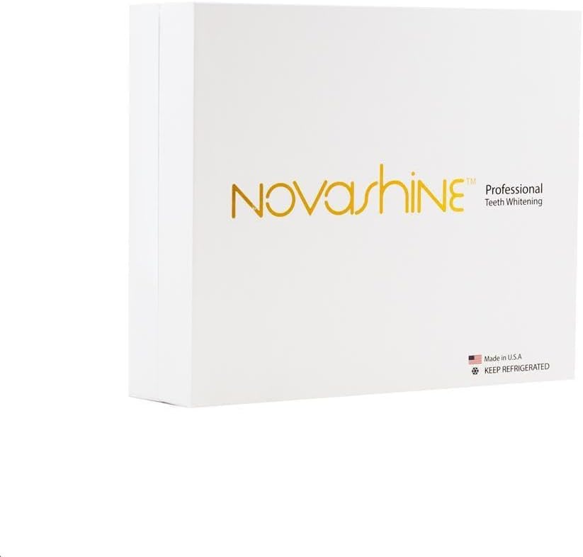 Overall product presentation and the core promise of an at-home whitening solution.