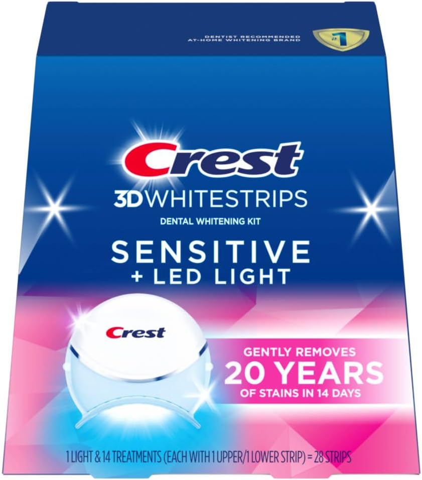 Overall bundle contents, brand presentation, and the fact that this is a complete whitening kit rather than strips only.