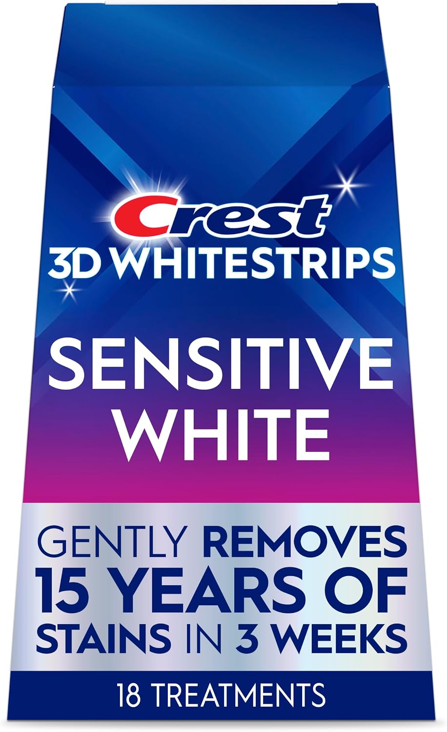 Brand identity, product variant, and the core promise of sensitive-teeth whitening.
