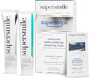 Supersmile Travel Whitening Kit, Toothpaste + Accelerator + Strips