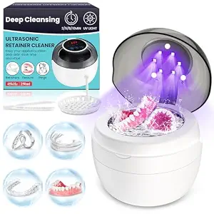 Retainer Cleaner Machine, Ultrasonic Cleaner For Retainers Denture Sonic