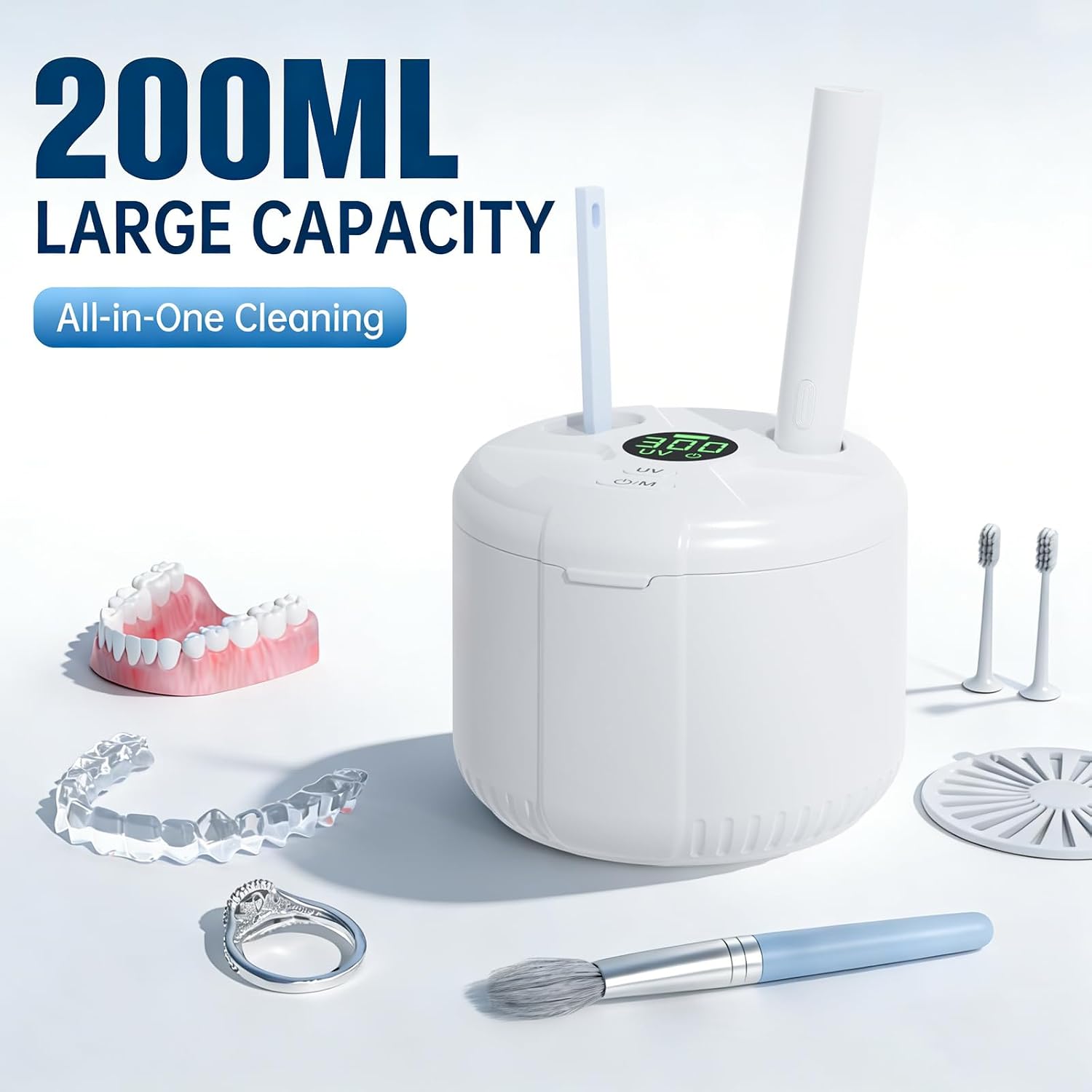 Tank size, internal construction, and how the appliance is placed inside the cleaner.