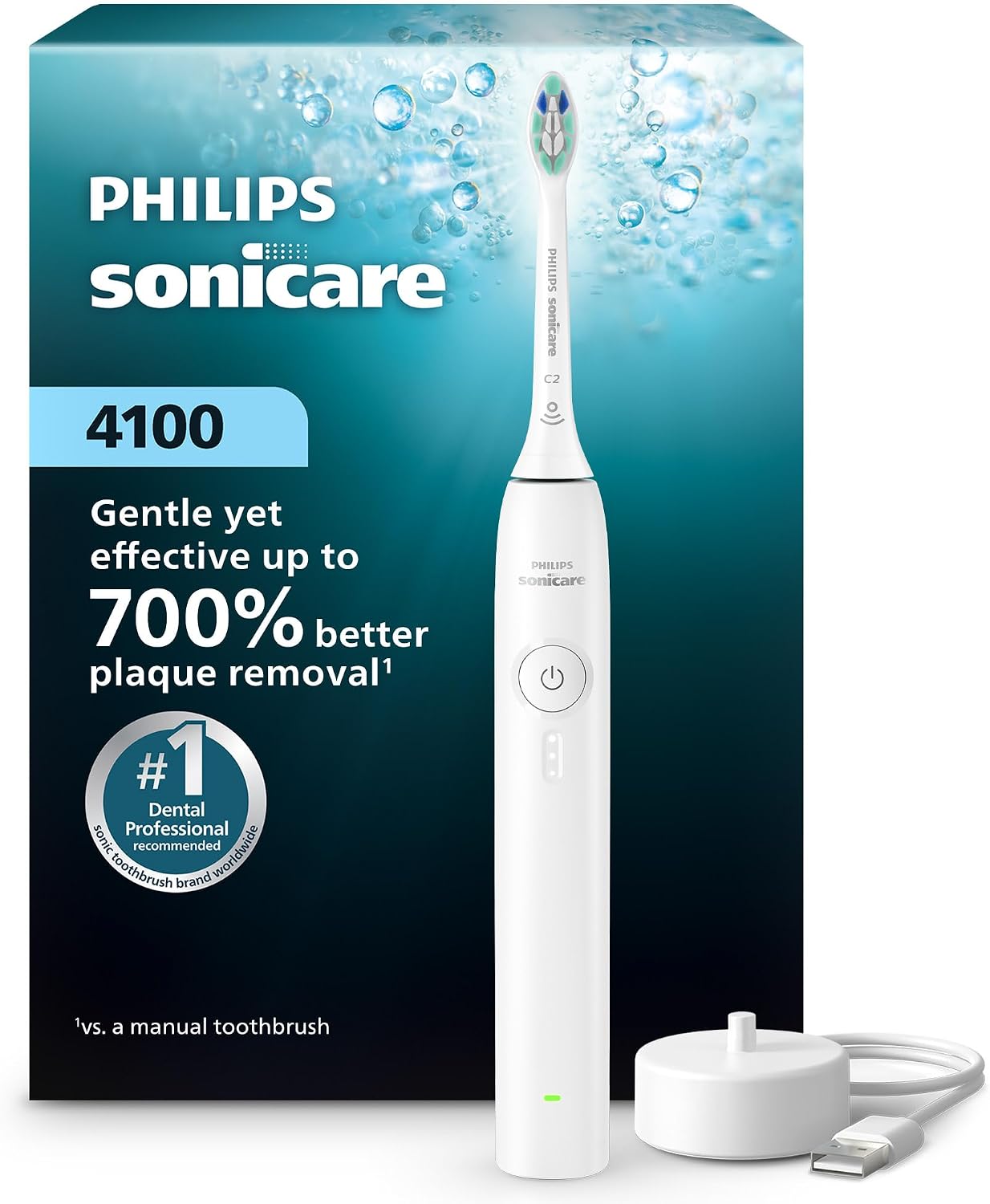 Overall design, colorway, and the fact that this is a single toothbrush bundled for everyday use.
