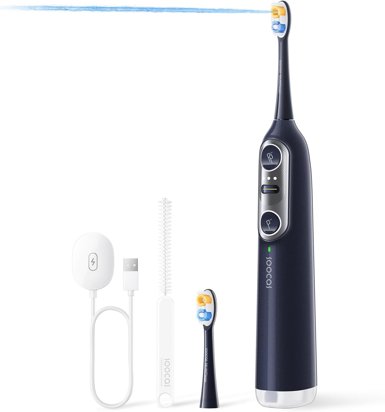 Highlights the device design, colorway, and overall premium look, helping readers quickly identify the product.