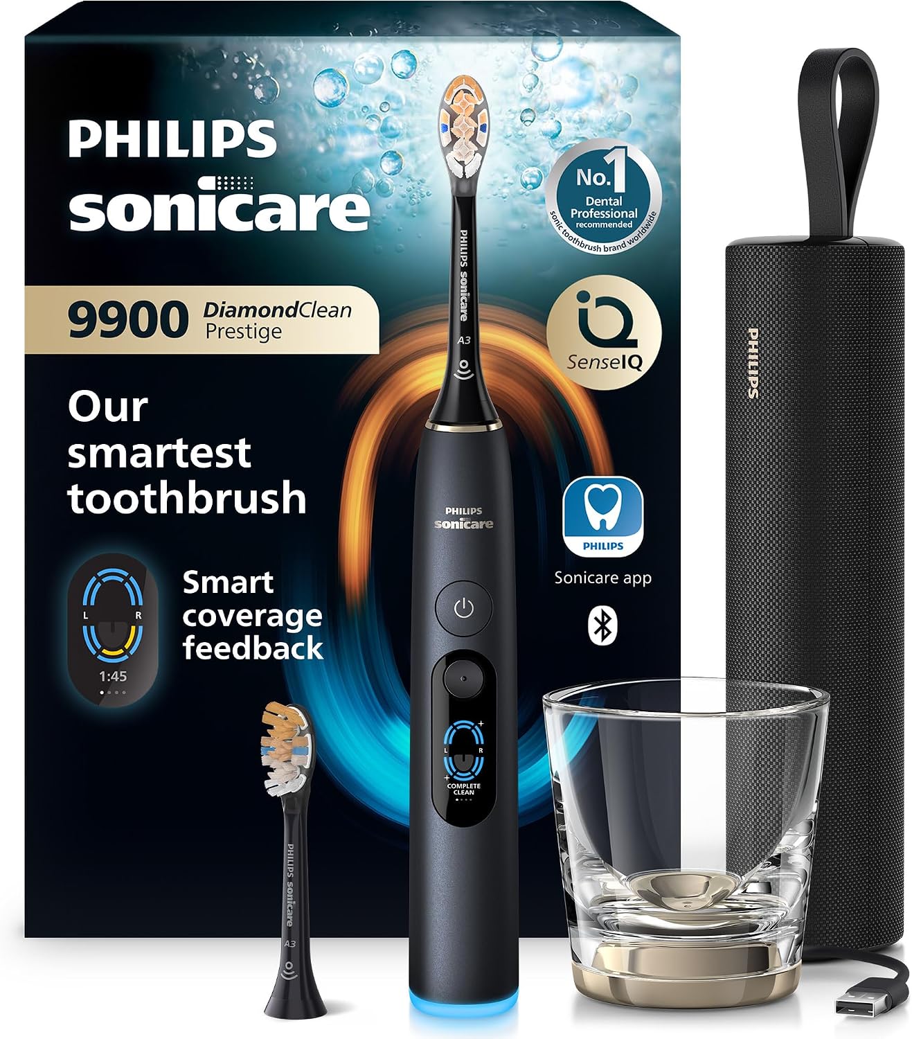 Overall premium design, brand presentation, and the toothbrush’s flagship positioning.