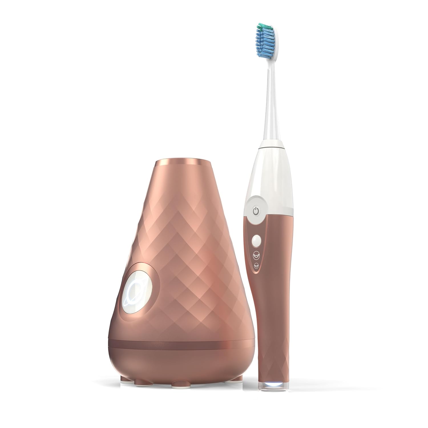 Overall design, premium aesthetic, and the complete toothbrush-plus-station system.