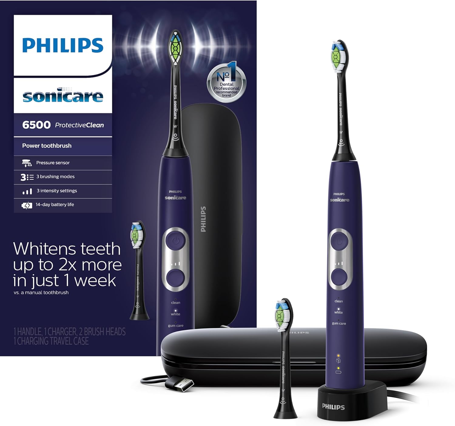 Overall product identity, premium positioning, and included travel/charging accessories.