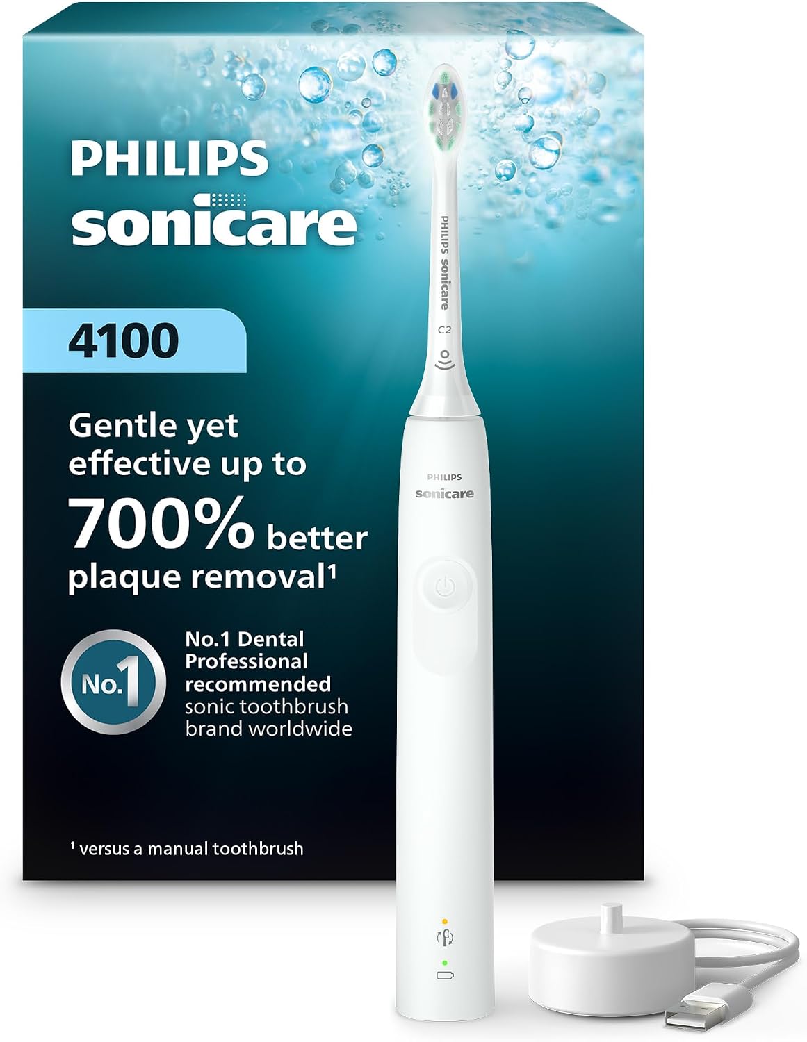 Overall design, color, and the fact that this is the core toothbrush included in the box.